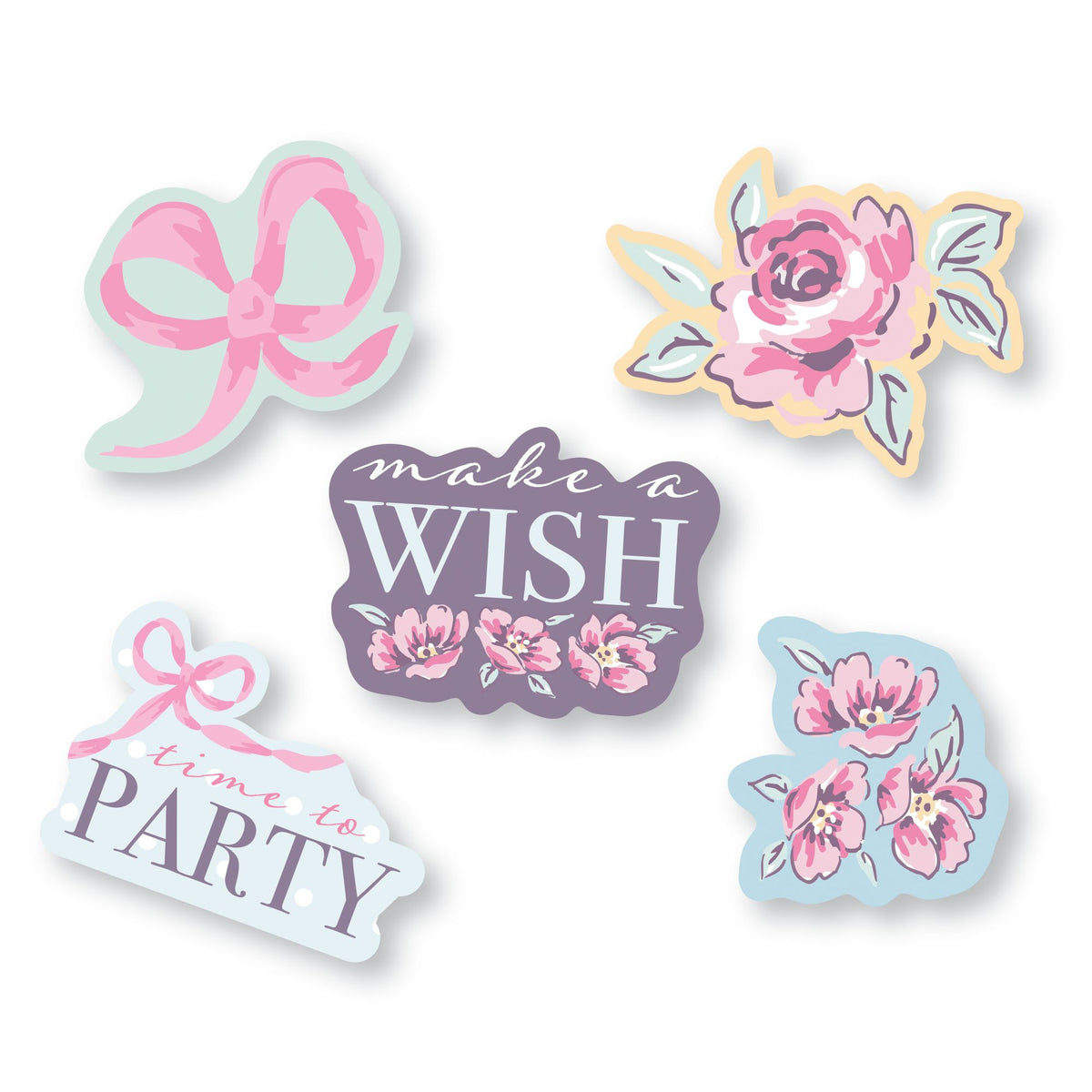 Ribbons And Roses Decals