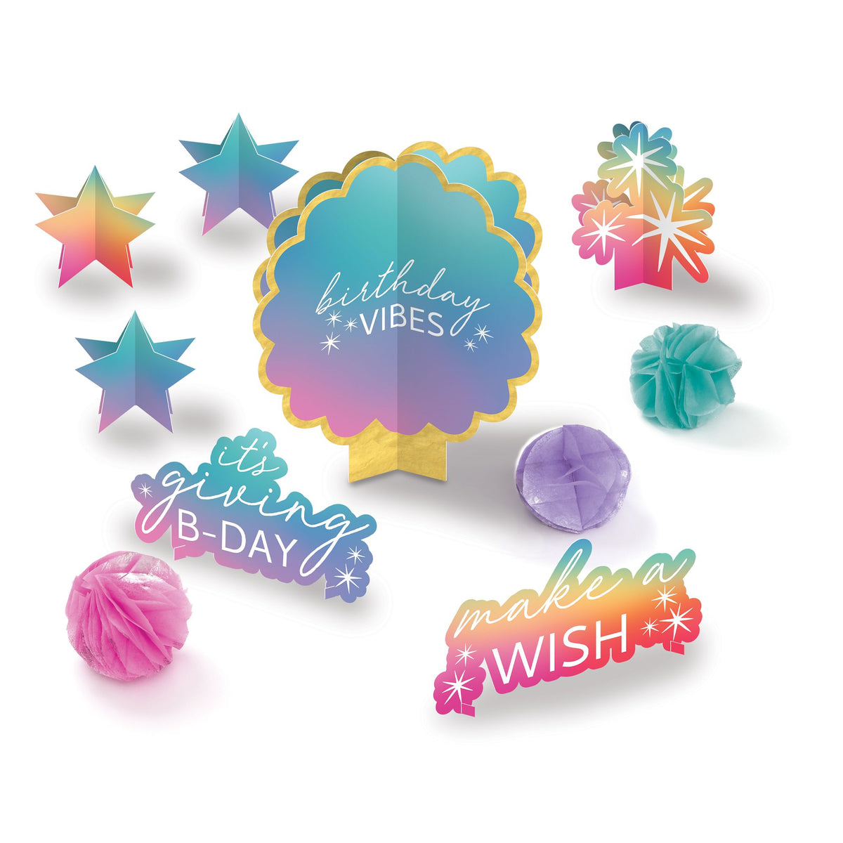 Digital Dream Birthday Centerpiece