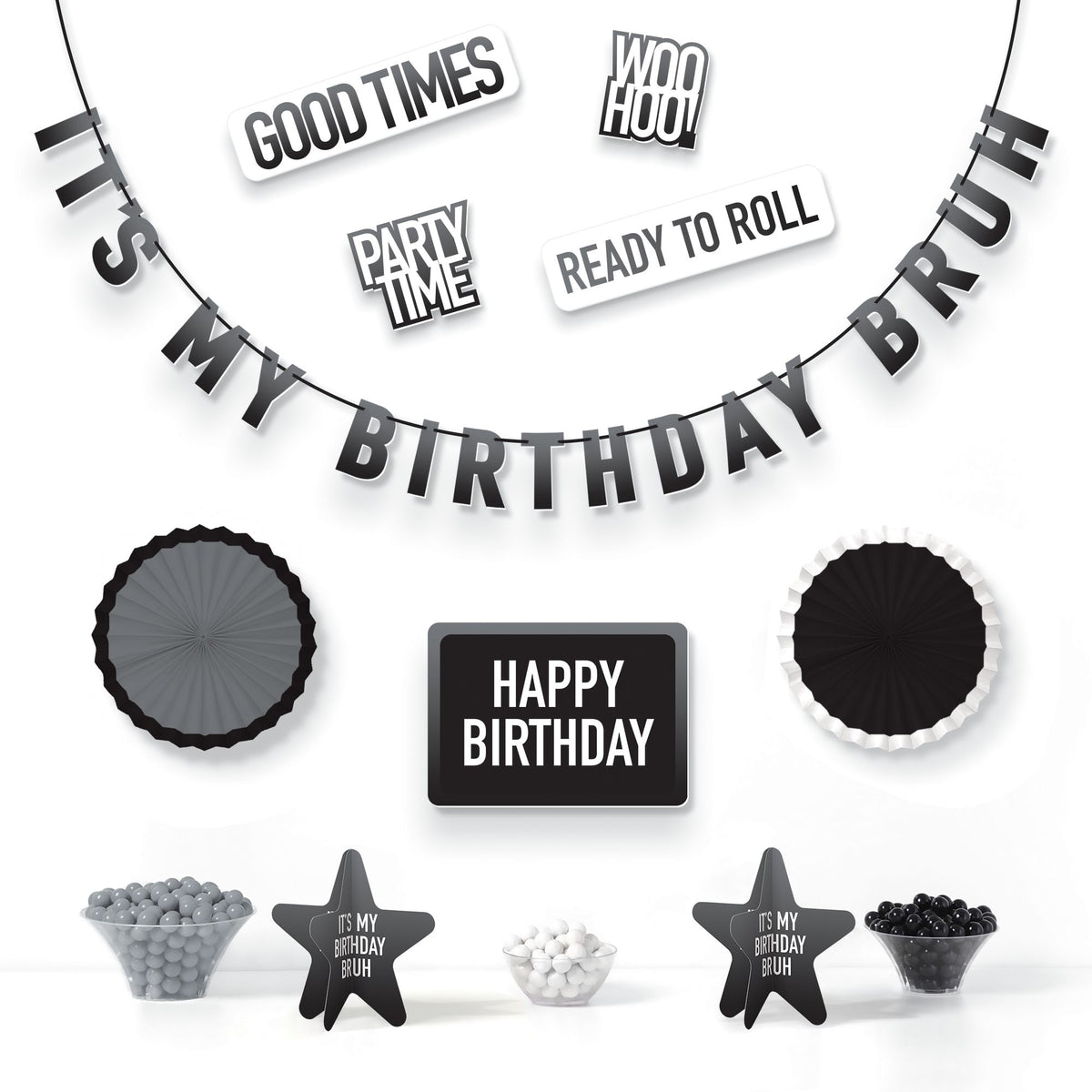 It's My Birthday Bruh Birthday Decorating Kit