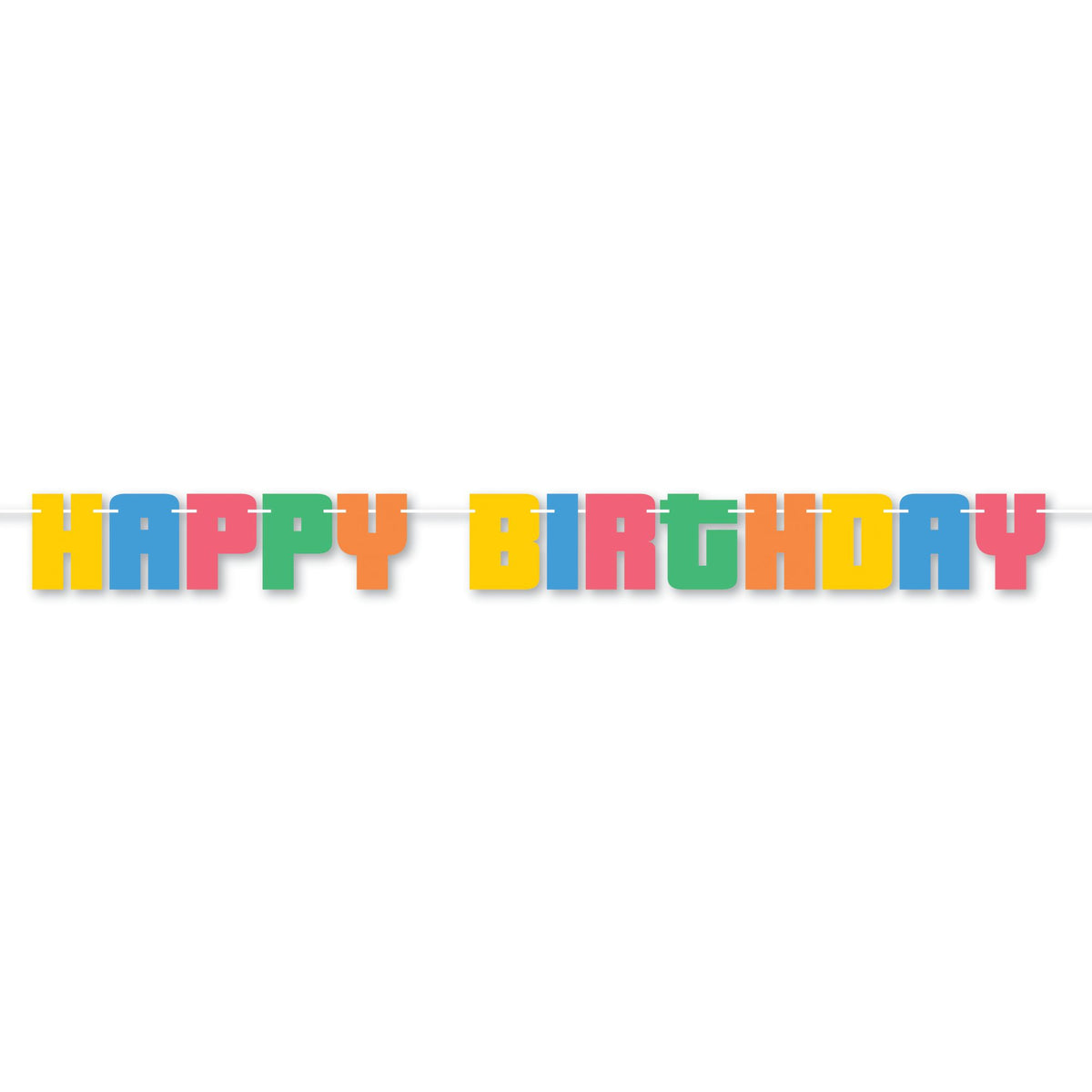 Colorful Collage Birthday Letter Banner