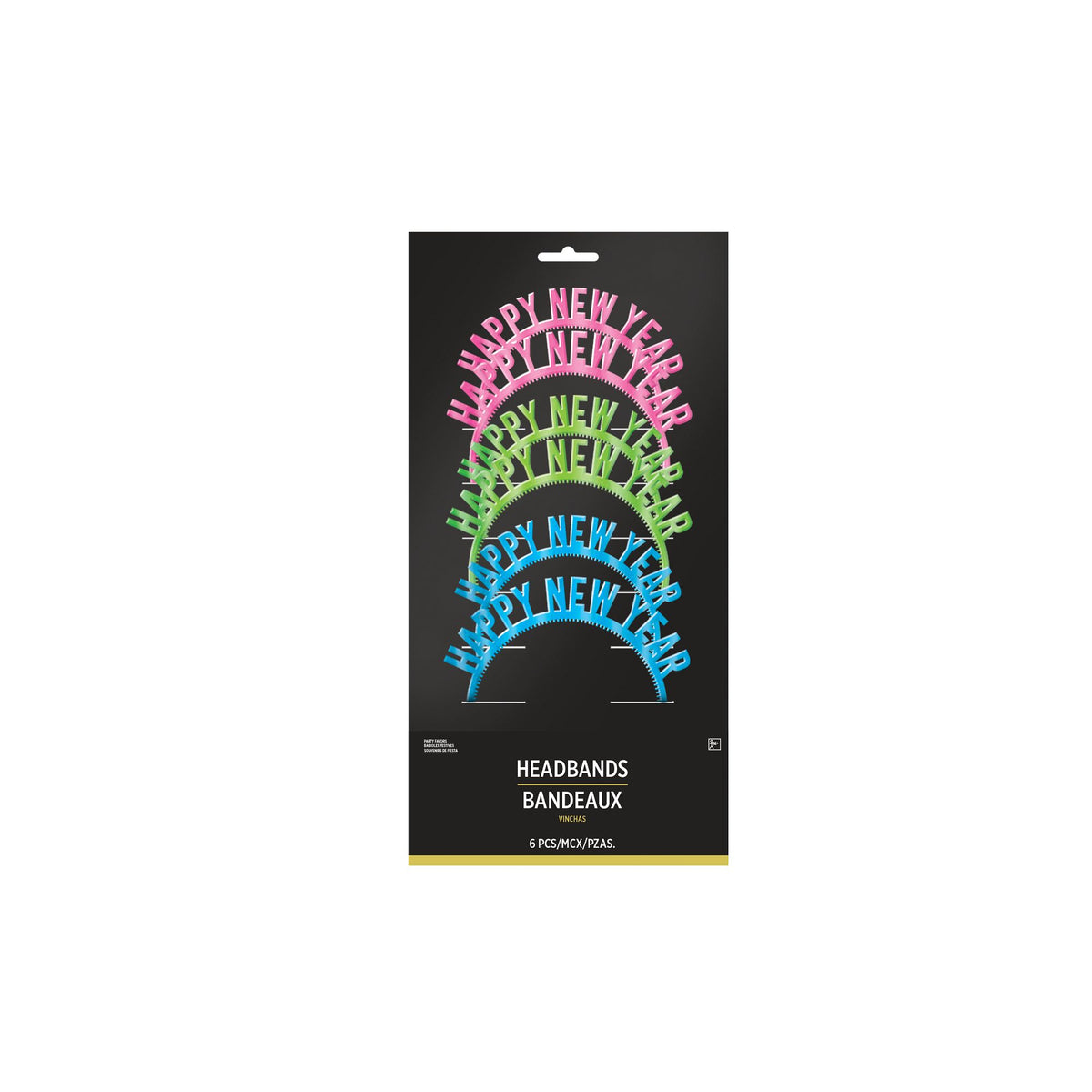 Happy New Year Headband Mutlipack - Colorful