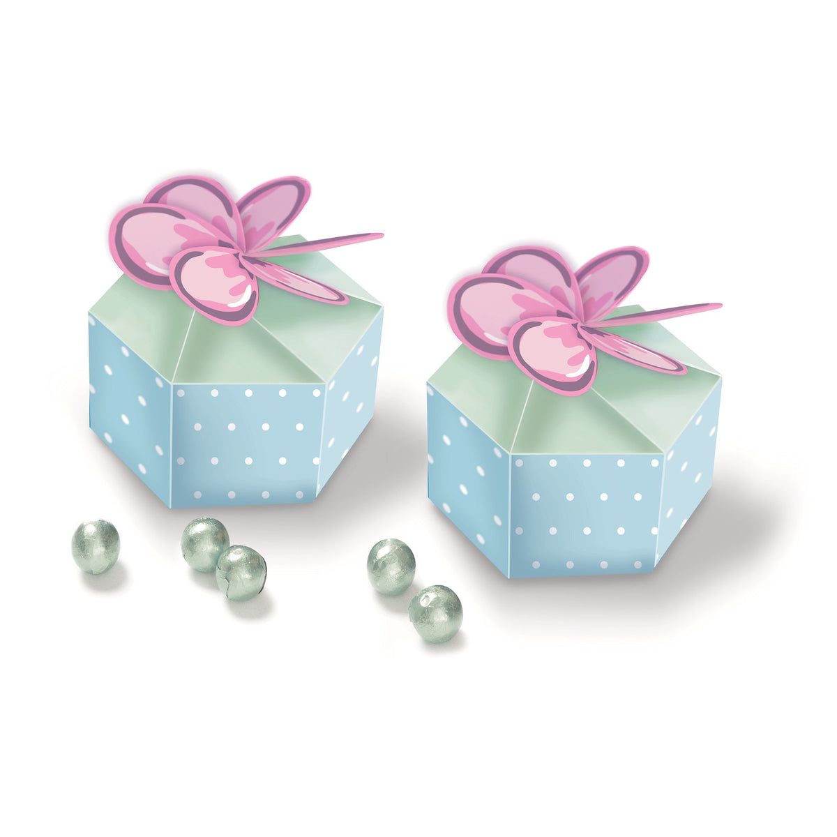 Ribbons And Roses Favor Container