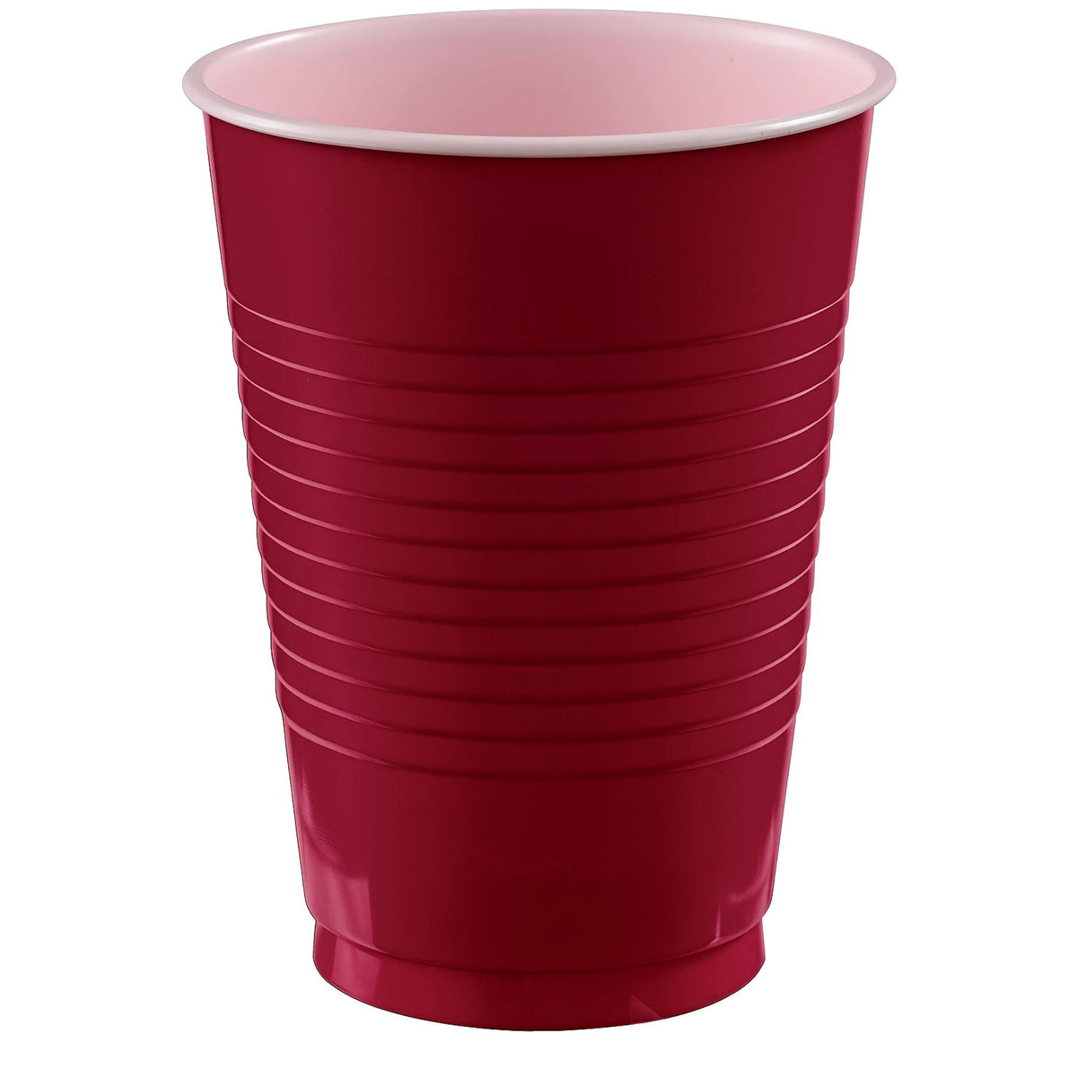 18 oz. Plastic Cups - 50 Ct - Maroon