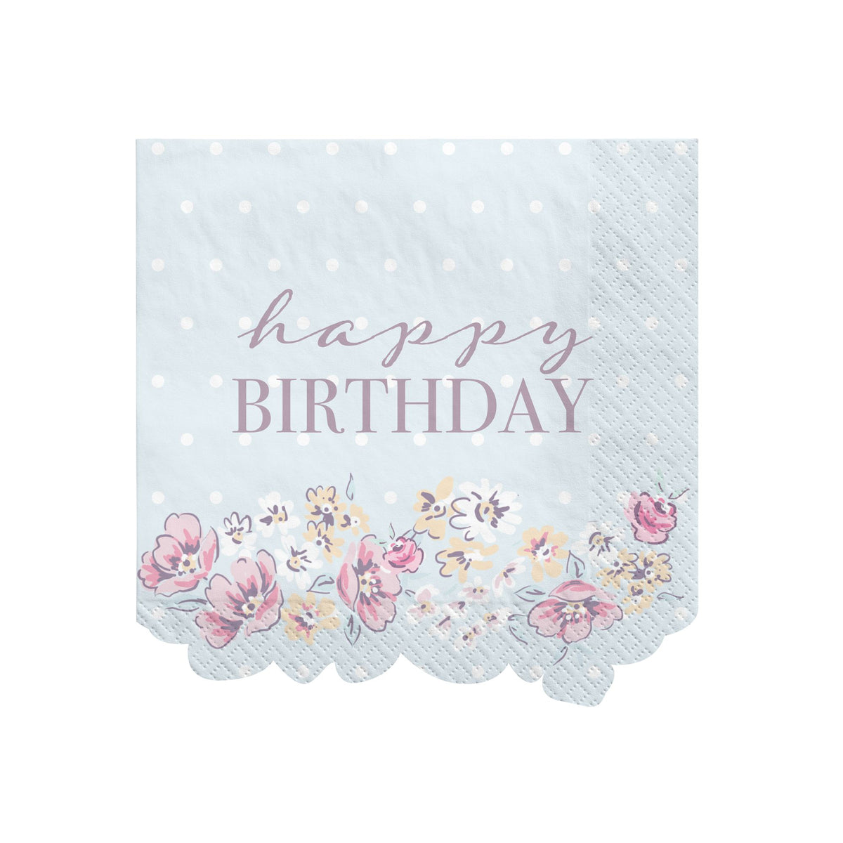 Ribbons And Roses Beverage Napkins