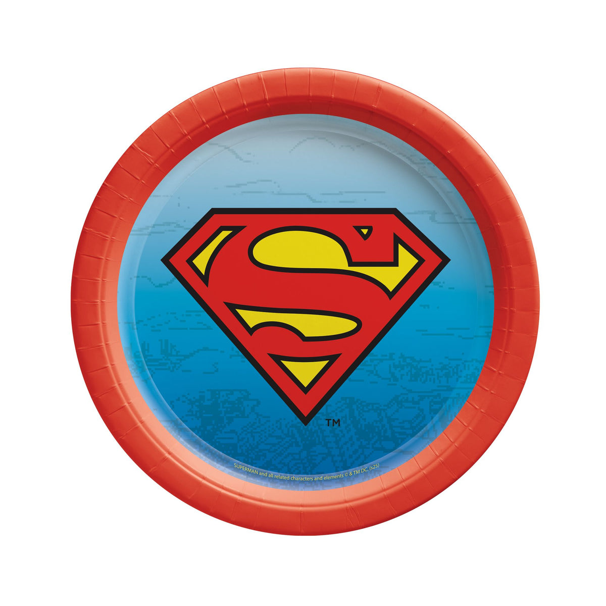 Superman 7" Round Plates