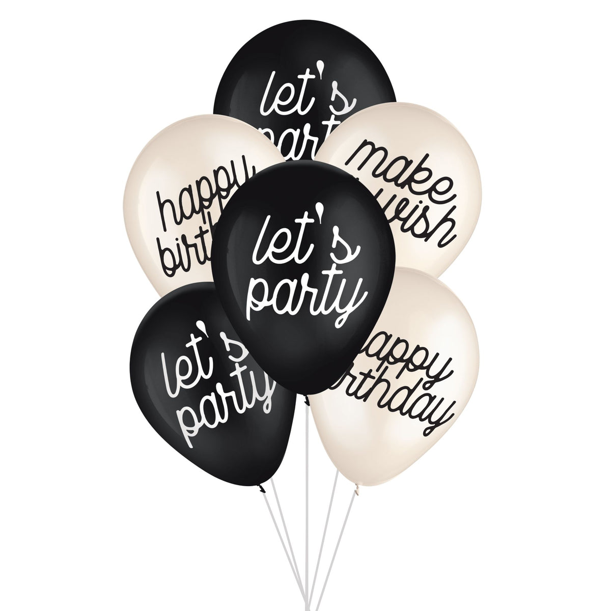 Birthday Chic Latex Balloons