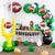 football balloons and field goal decor