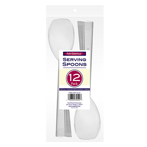 9.5″ SERVING SPOONS – CLEAR