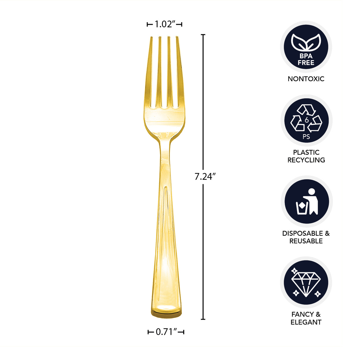 GOLD FORKS – 50 COUNT