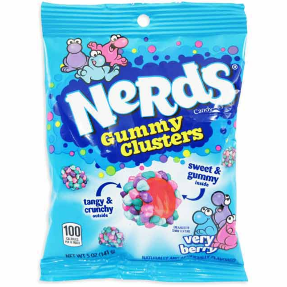NERDS CLUSTERS PEG BAG - VERY BERRY