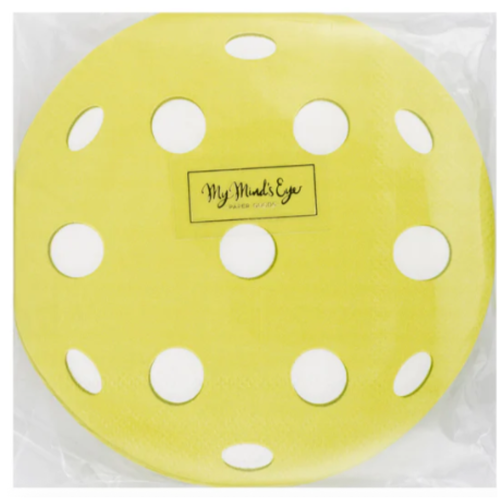 Pickleball Shaped Paper Cocktail Napkin