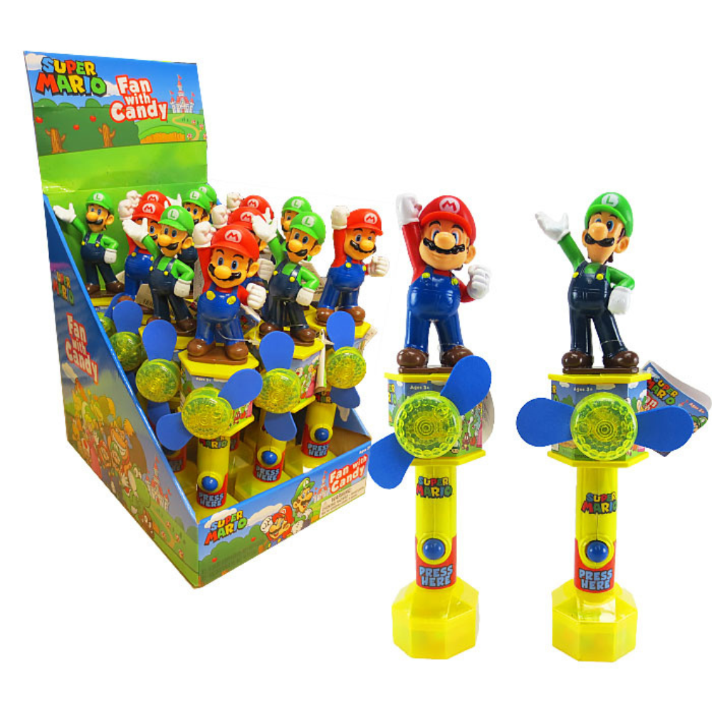 NINTENDO SUPER MARIO CANDY FAN W/ LIGHTS