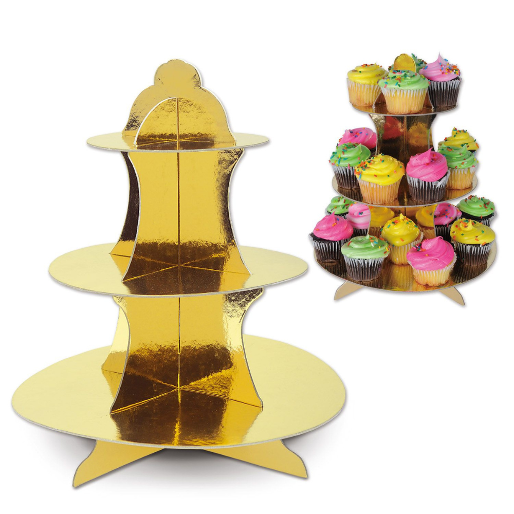 Cupcake Stand Metallic Gold