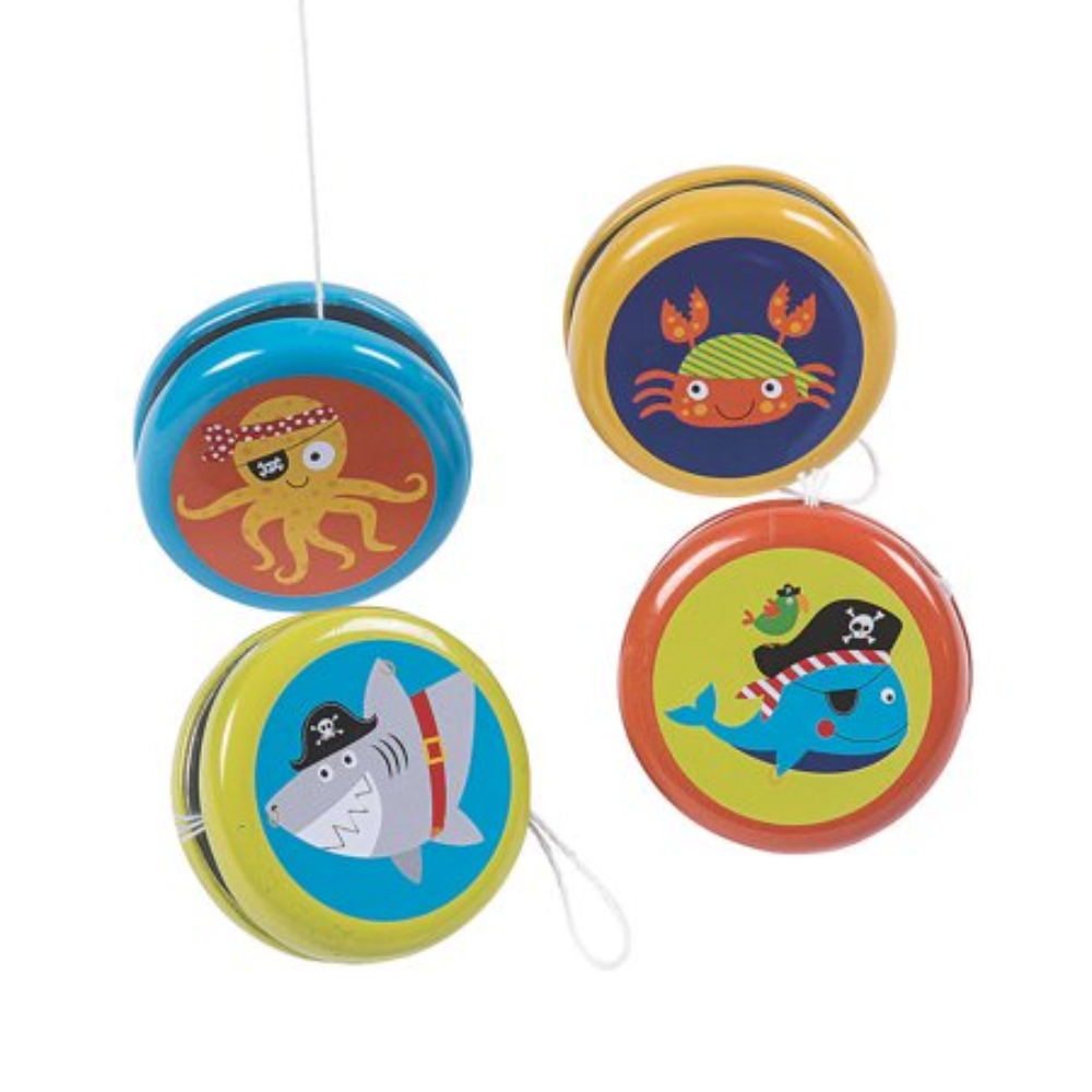 Pirate Animals Yo Yo S - Party Favors - 12 Pieces