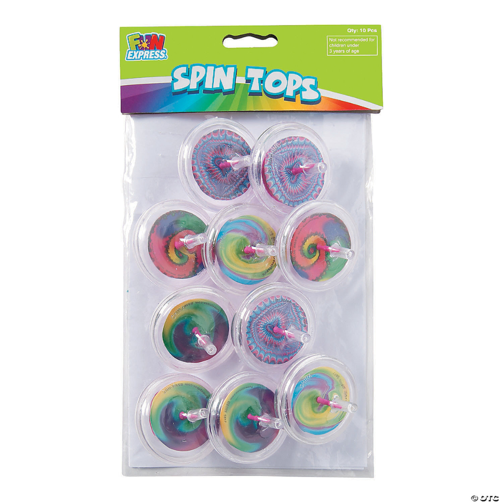 Plastic Swirl Spin Tops