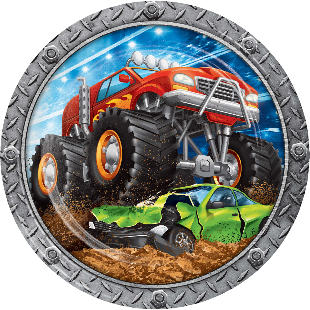 Monster Truck Rally Dinner Plates