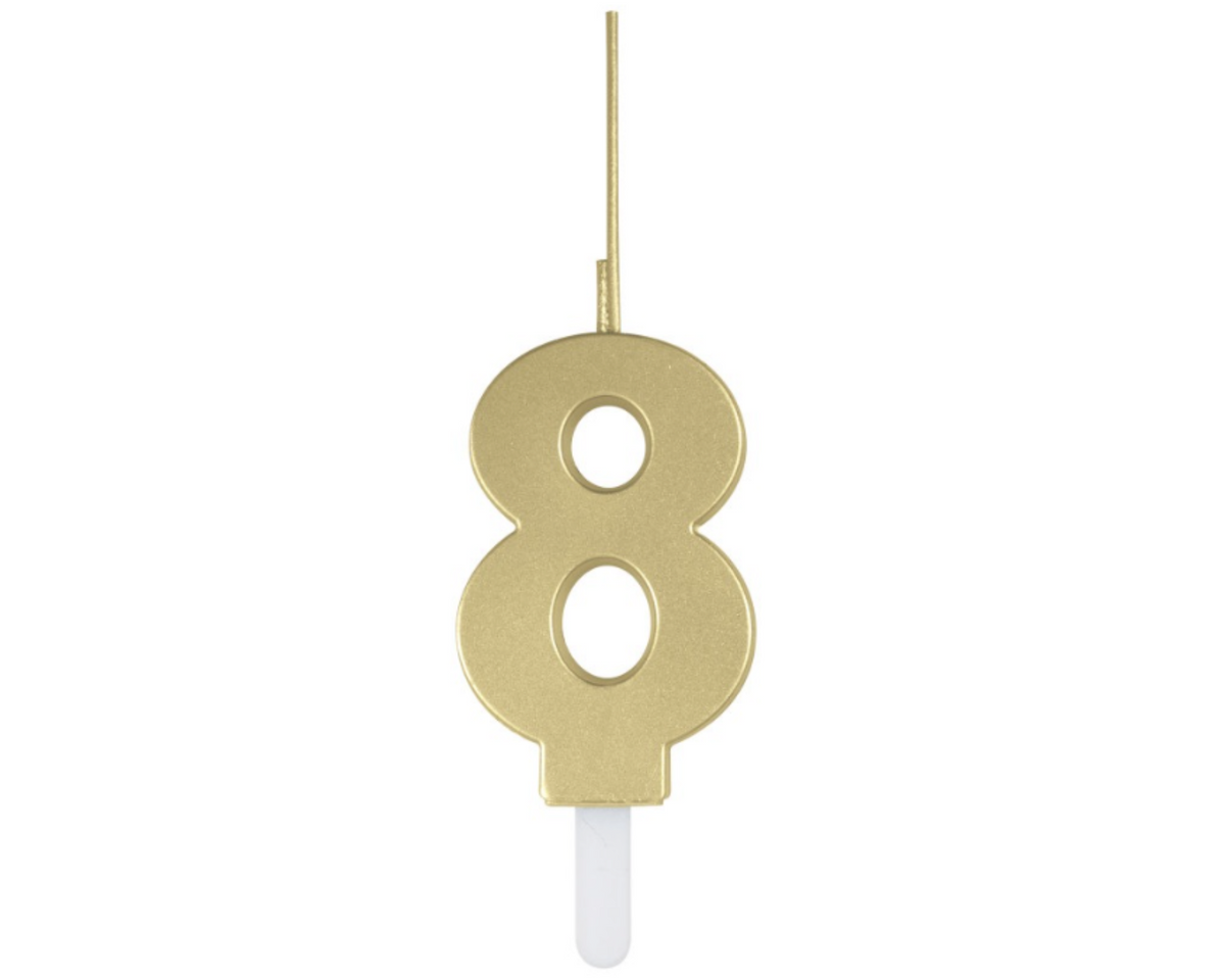 Gold Number 8 Sparkler