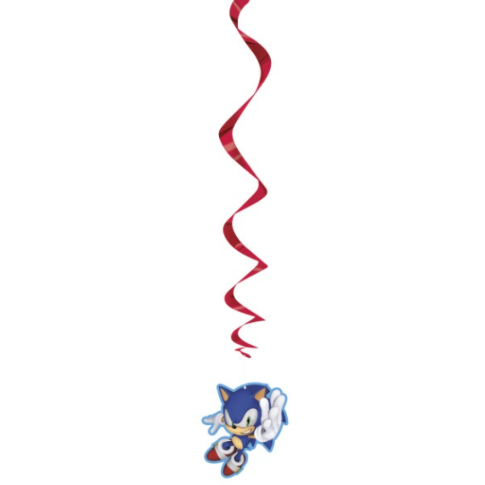 Sonic the Hedgehog Hanging Swirl Decorations