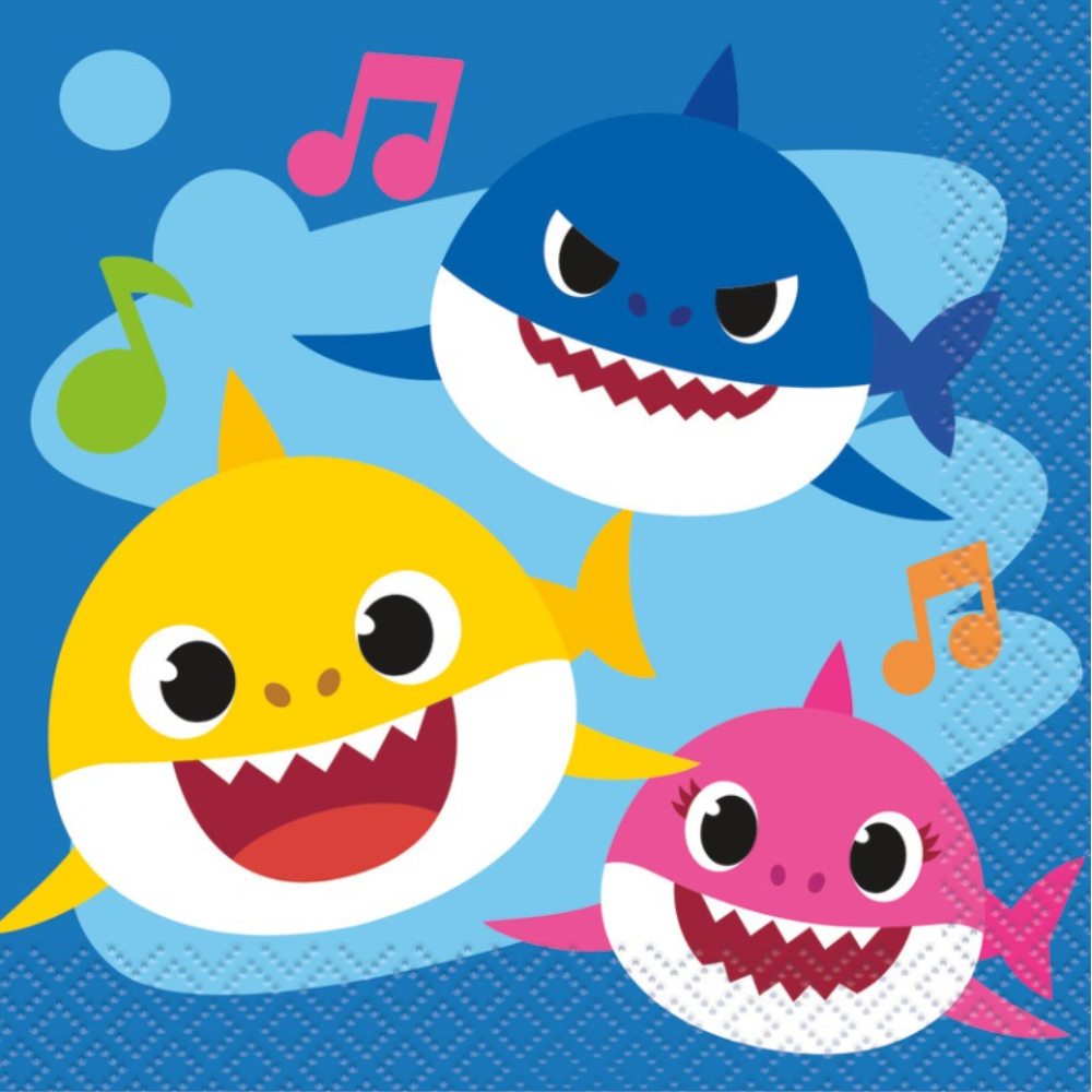 Baby Shark Beverage Napkins