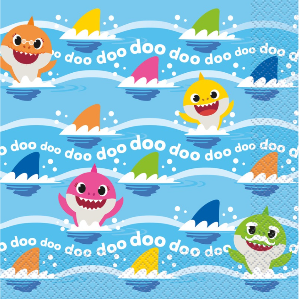 Baby Shark Luncheon Napkins