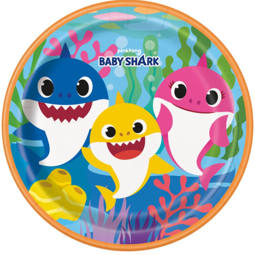 Baby Shark Round 9" Dinner Plates