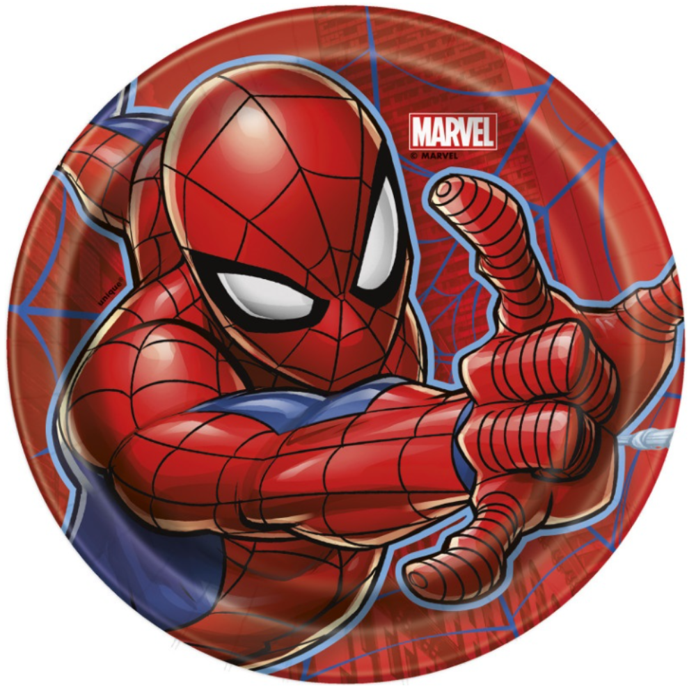 Spider-Man Round 7" Dessert Plates