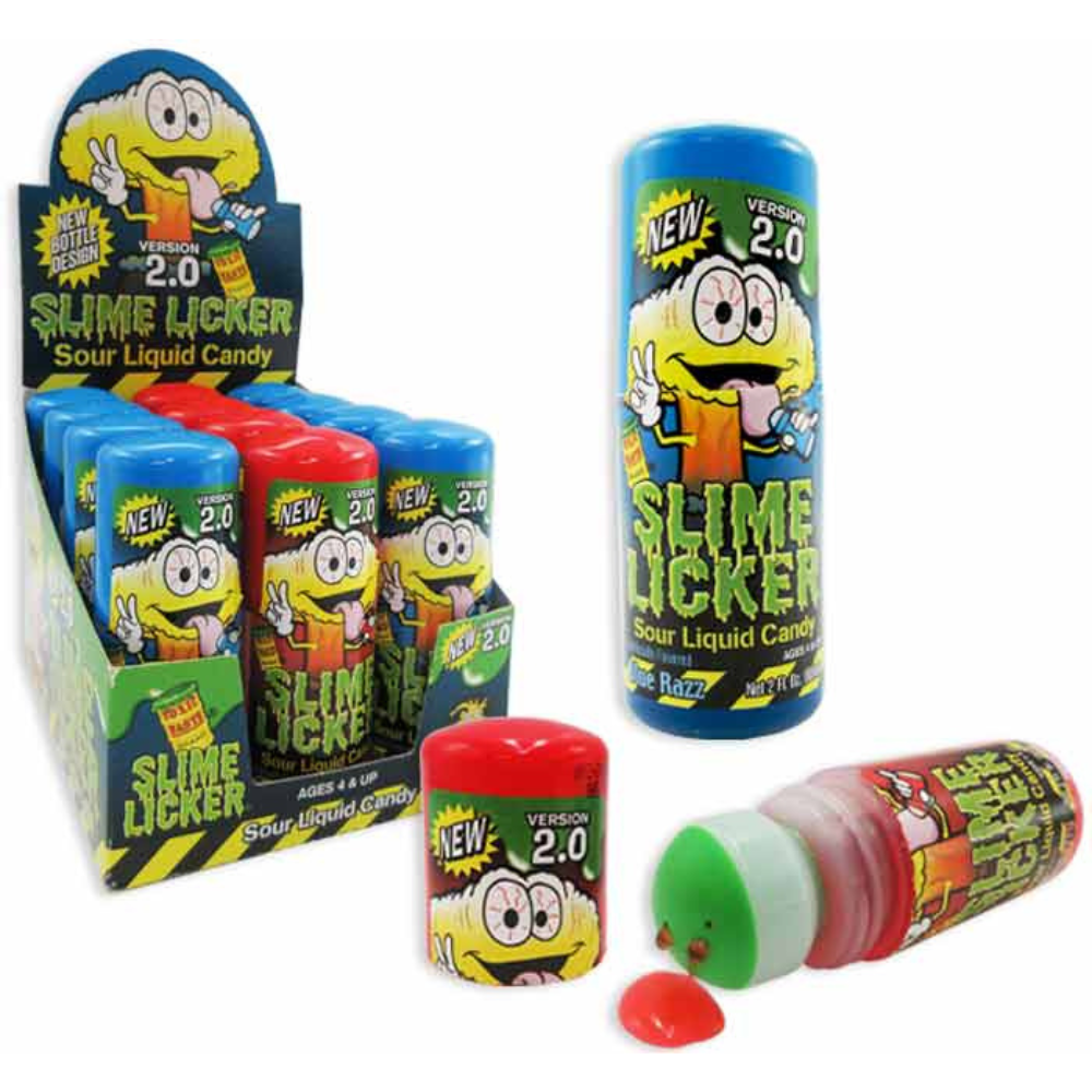 TOXIC WASTE SLIME LICKER 2.0 - BLUE RAZZ & STRAWBERRY