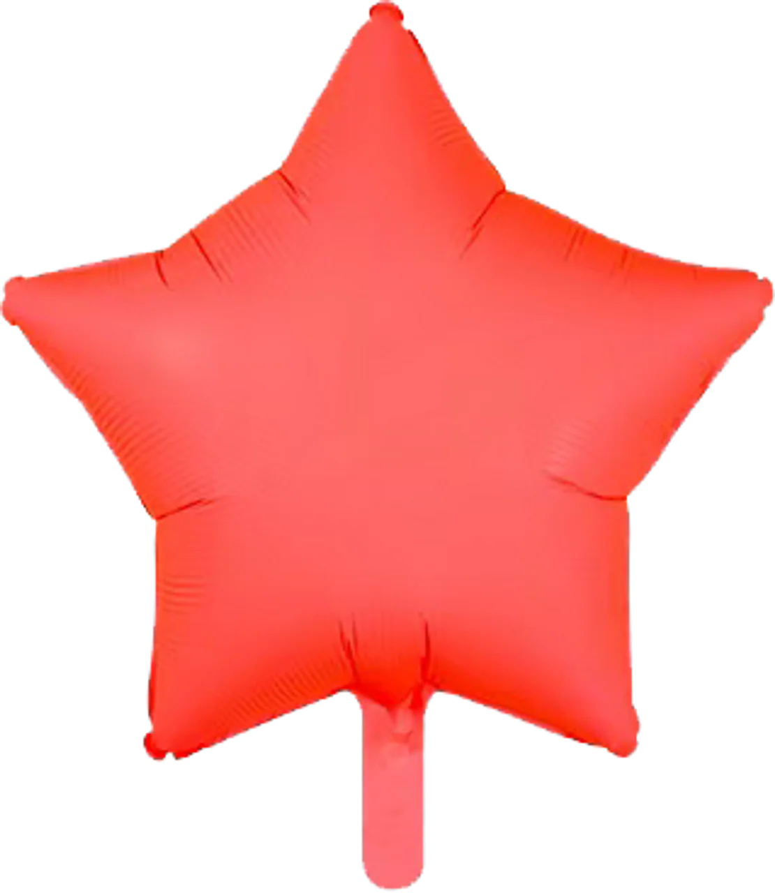 18" Neon Red Star Foil Balloon