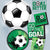 Soccer pattern, go for the goal party supplies