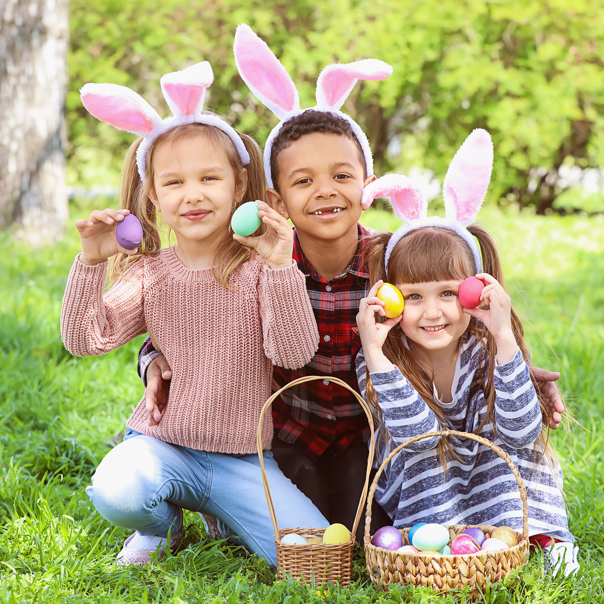 easter bunny ears and baskets