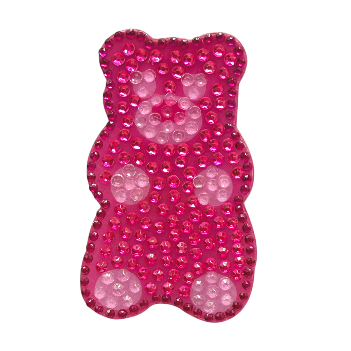 Pink Gummy Bear Collectable Rhinestone Sticker - StickerBeans