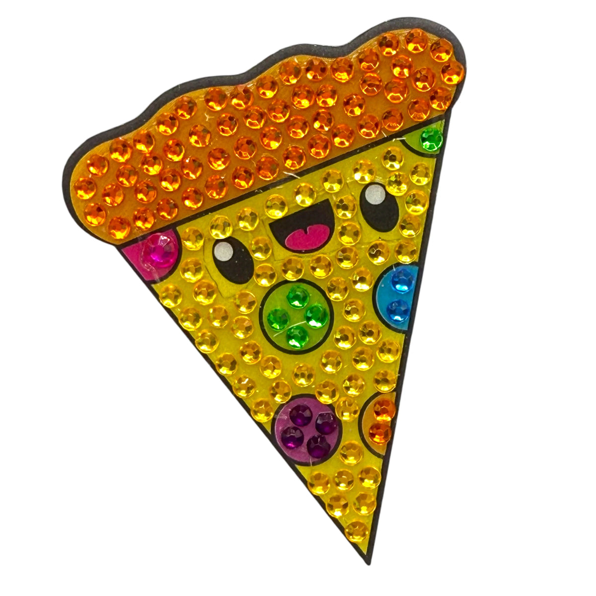 Rainbow Pizza Collectable Rhinestone Sticker - StickerBeans