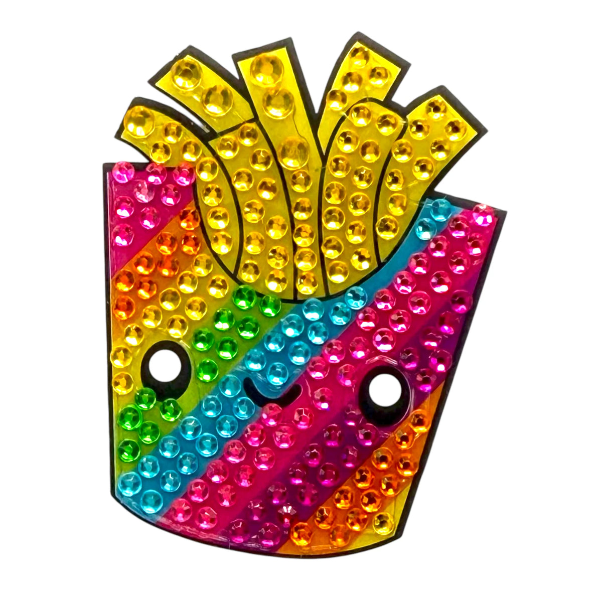 Rainbow Fries Collectable Rhinestone Sticker - StickerBeans