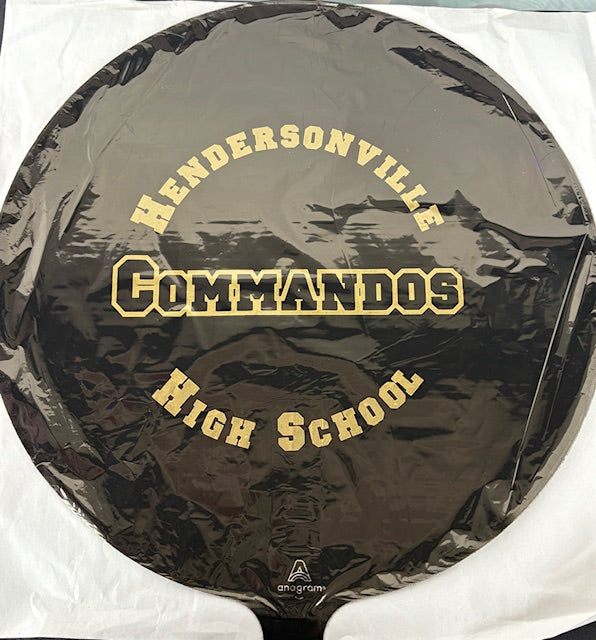 I001 Hendersonville High School Commandos 17" Mylar Balloon