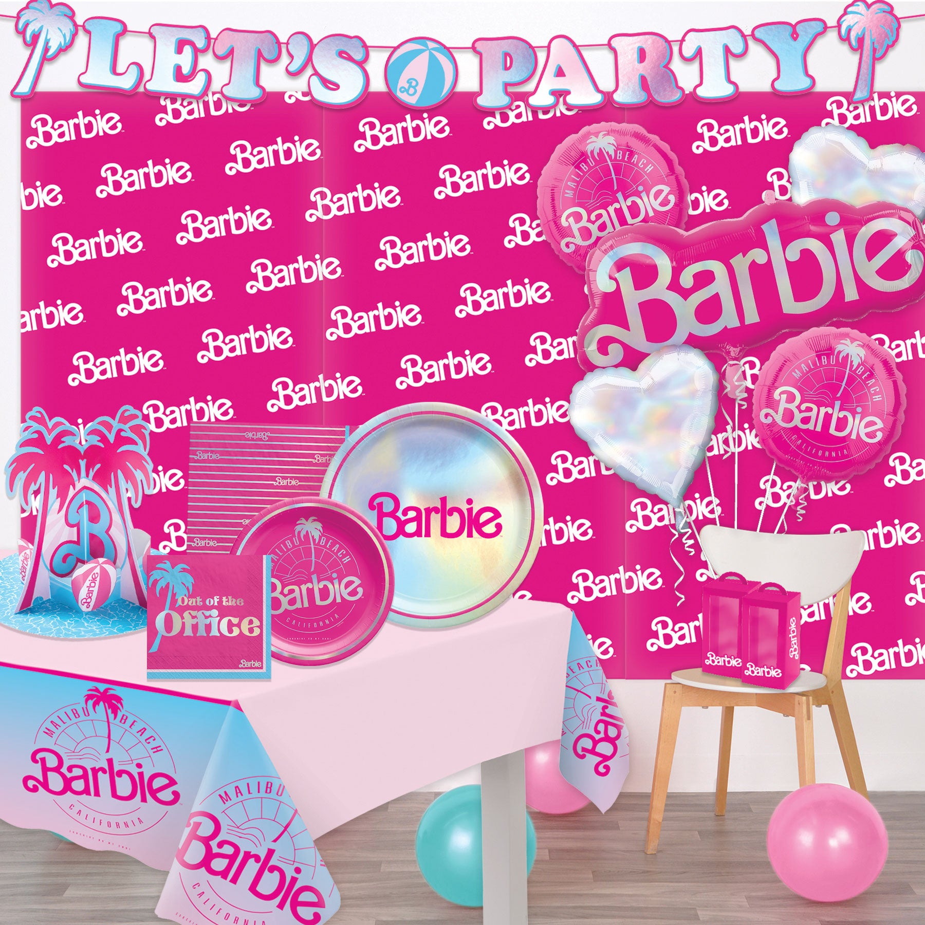 New barbie tableware and decorations for party