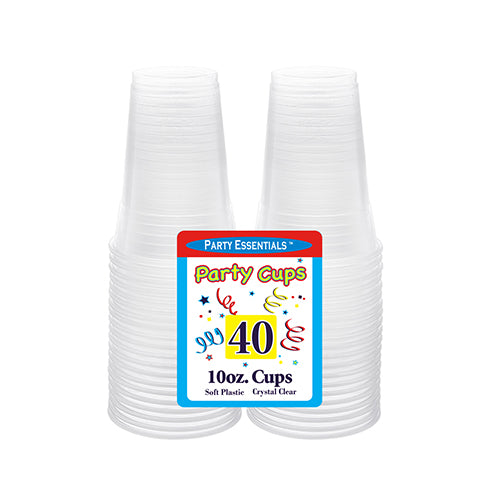 10 OZ. CUPS – CLEAR 40 CT.