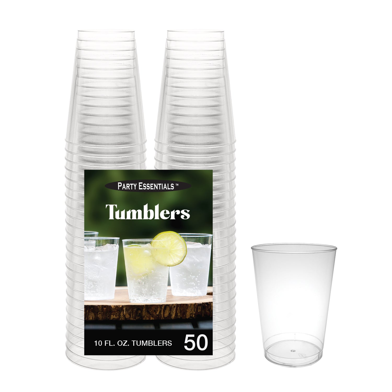10 OZ. TUMBLERS – CLEAR 50 CT.