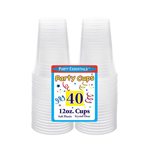 12 OZ. CUPS – CLEAR 40 CT.
