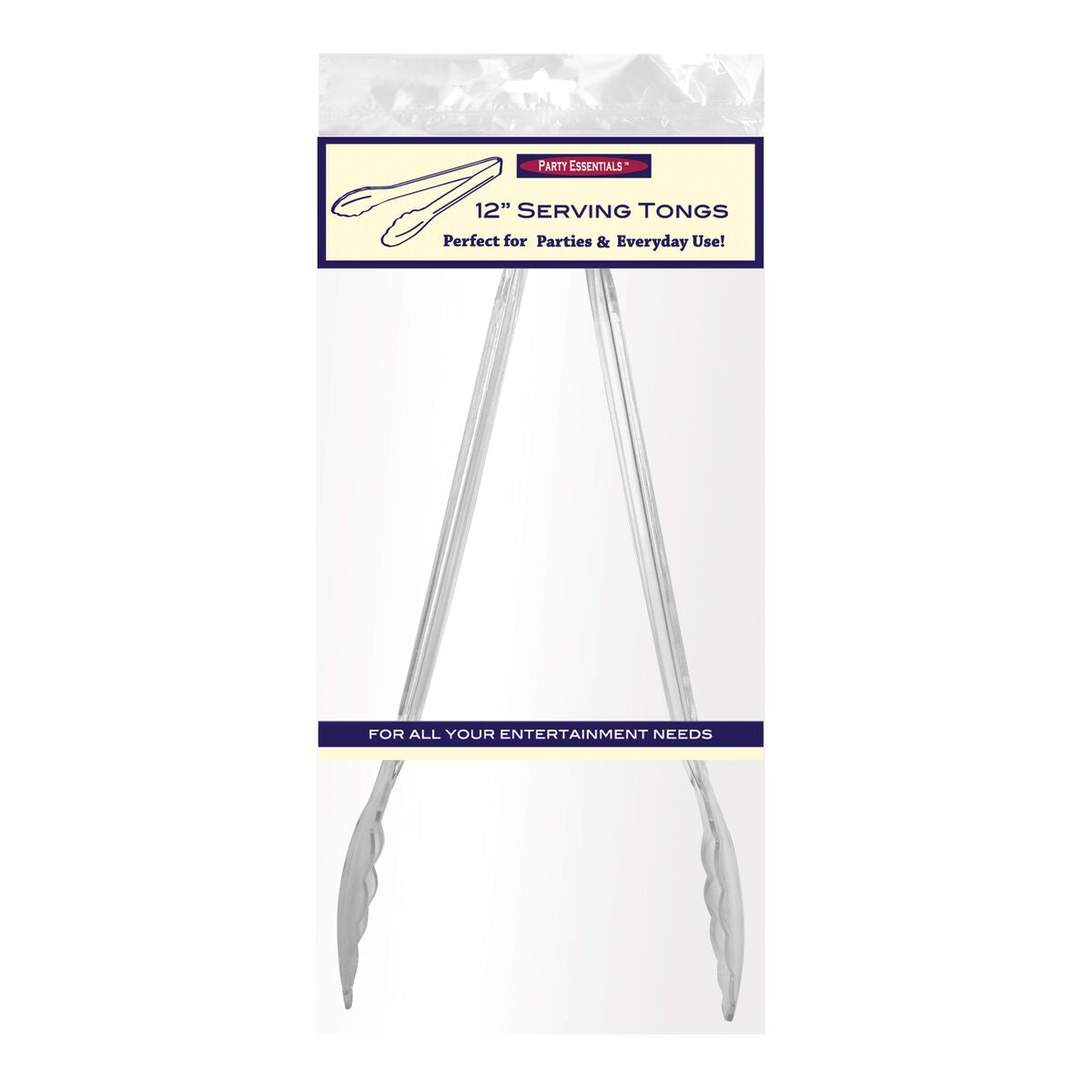 12″ CLEAR TONGS