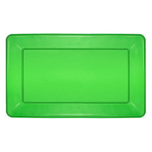 12″ X 18″ RECTANGULAR HEAVY DUTY TRAYS – NEON GREEN