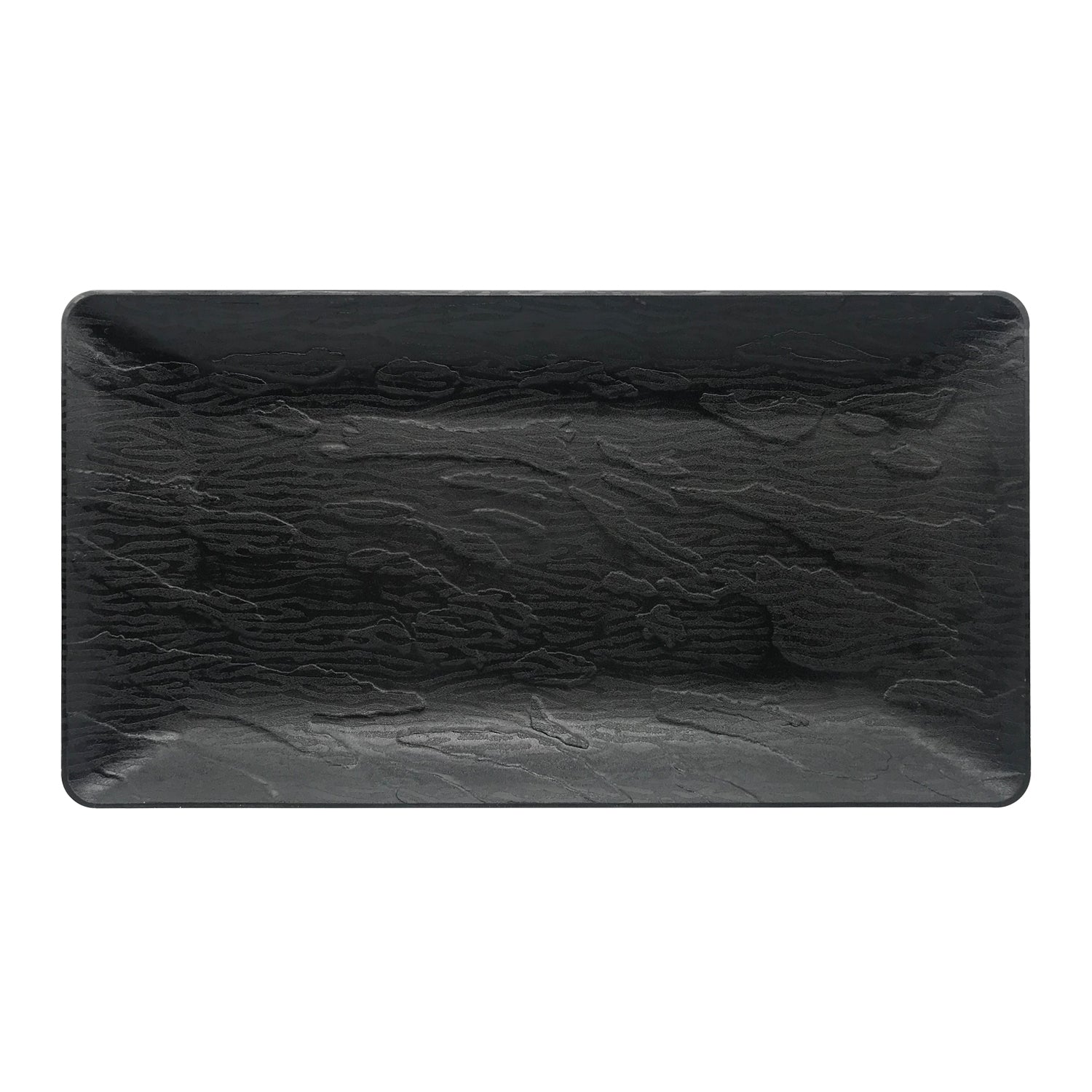 BLACK RUGGED FAUX SLATE TRAY 17″ x 9″