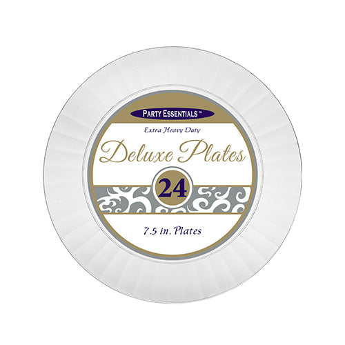 7.5″ DELUXE SALAD PLATES – CLEAR 24 CT.