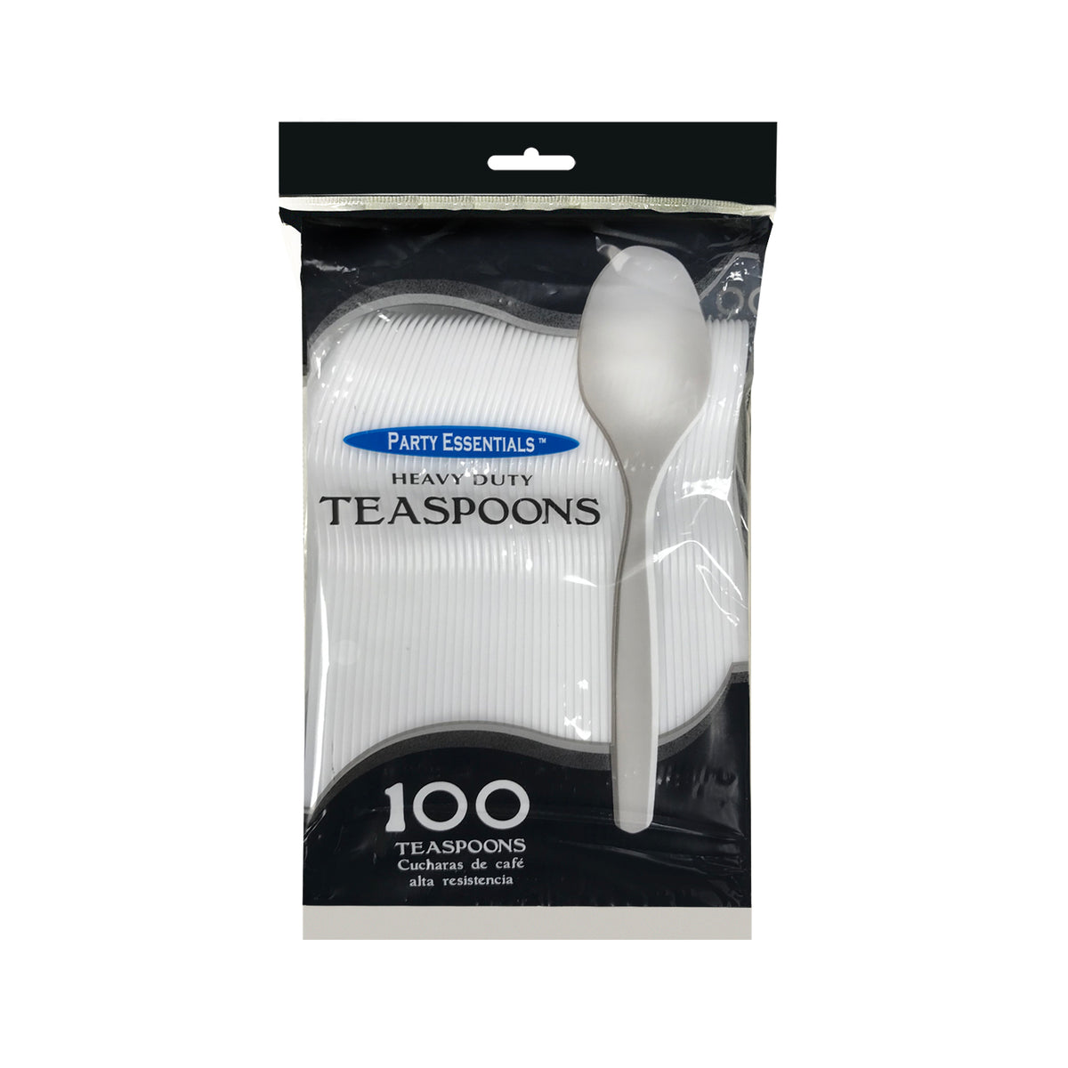 HEAVY DUTY TEA SPOONS – WHITE 100 CT.