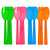 9.5″ SERVING FORKS & SPOONS ASSORTED NEON 12 CT.