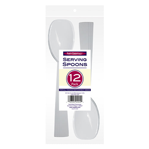 9.5″ SERVING SPOONS – WHITE