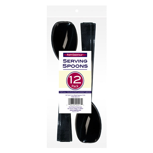 9.5″ SERVING SPOONS – BLACK