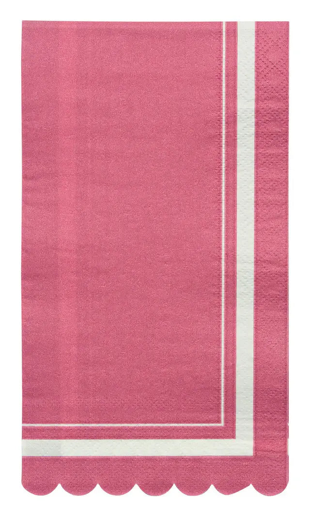 Guest Towel Scalloped Edge Berry