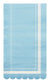Guest Towel Scalloped Edge Sky Blue