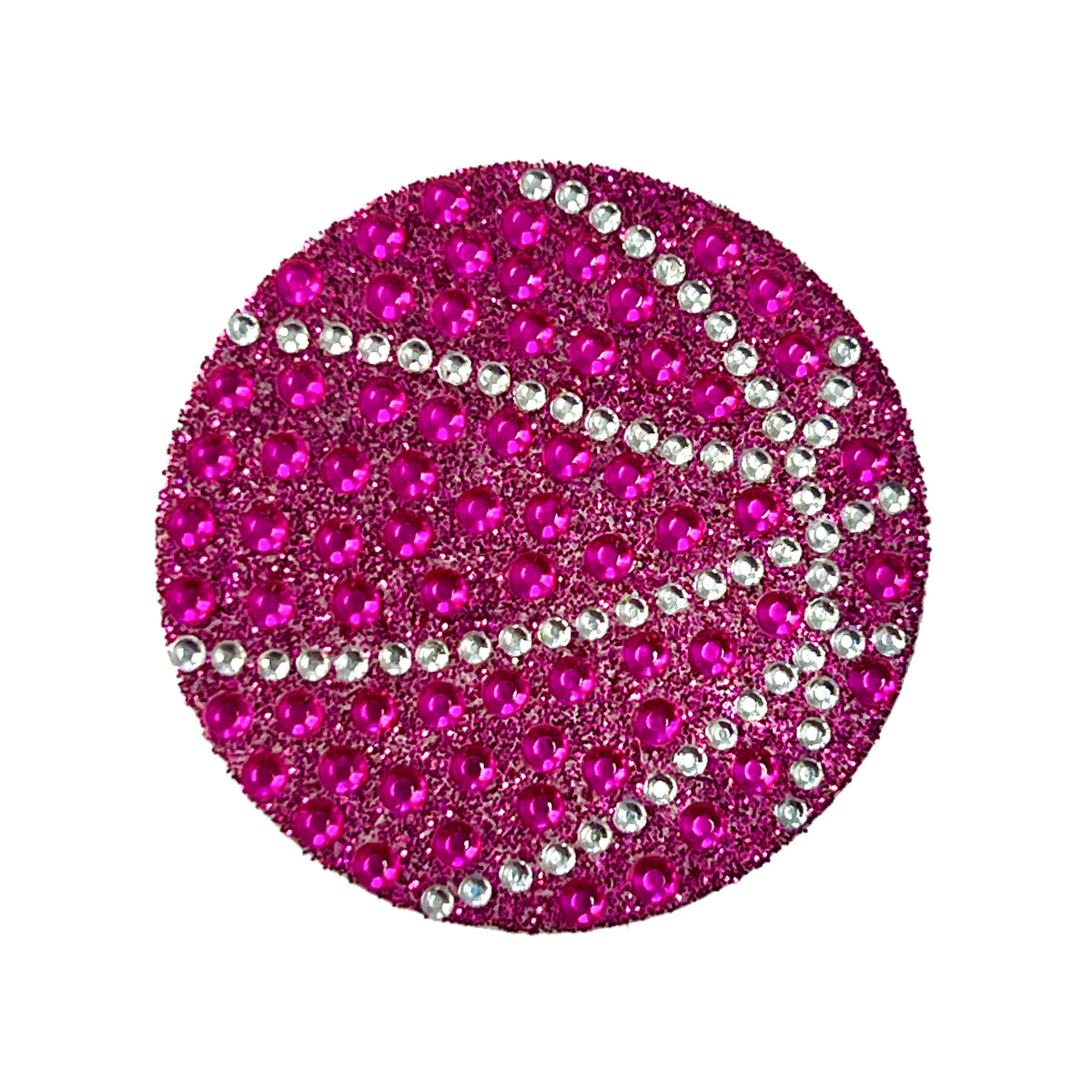 Pink Basketball Collectable Rhinestone Sticker - StickerBeans