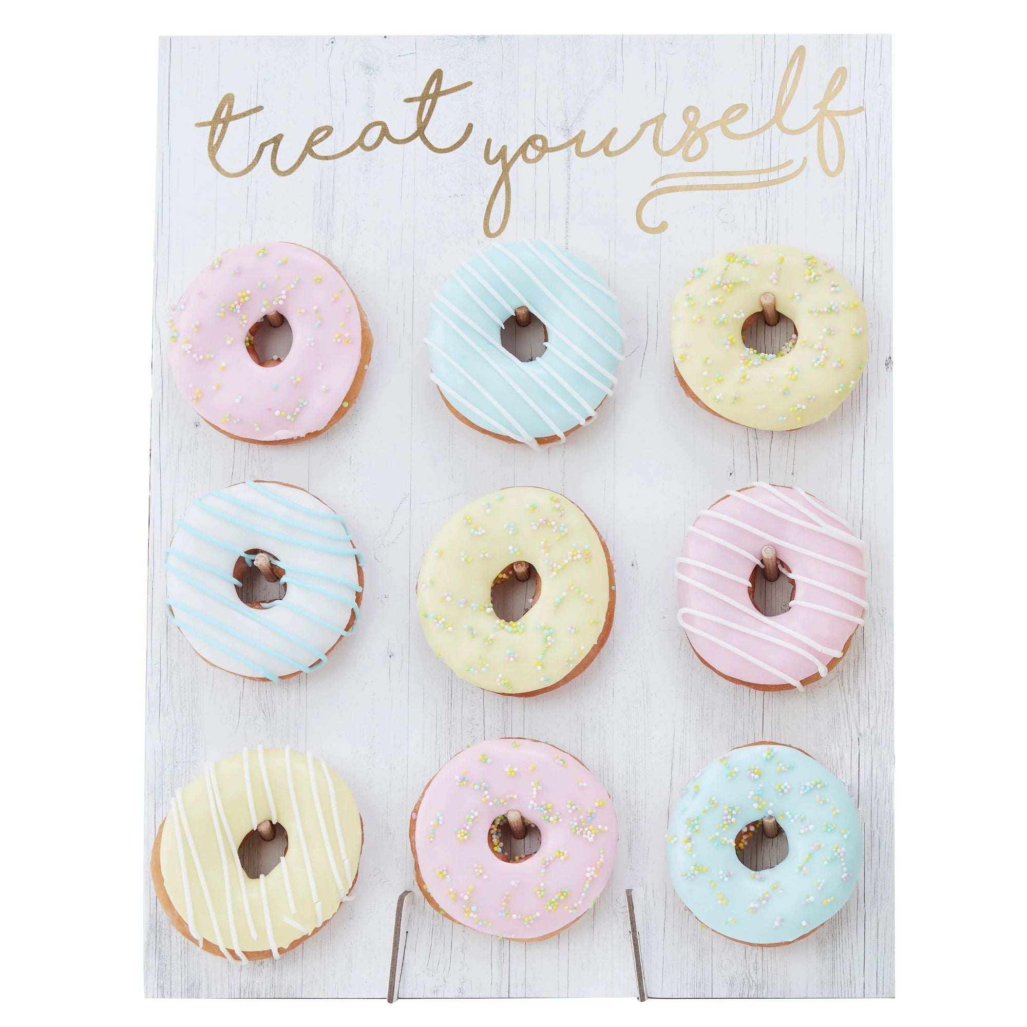 "Treat Yourself" Donut Wall